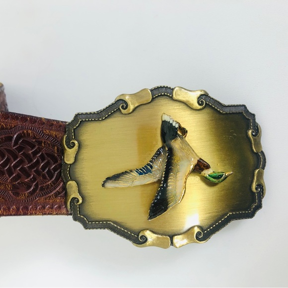 Vintage Leather Belt With Unique Buckle main image 5